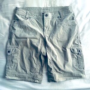 Kuhl Cargo Shorts Womens Hiking Outdoor Size 12 Beige  #1